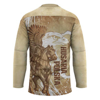 Winged Hussars Poland Hockey Jersey Amor Patriae Nostra Lex Polska Eagle