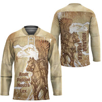 Winged Hussars Poland Hockey Jersey Amor Patriae Nostra Lex Polska Eagle