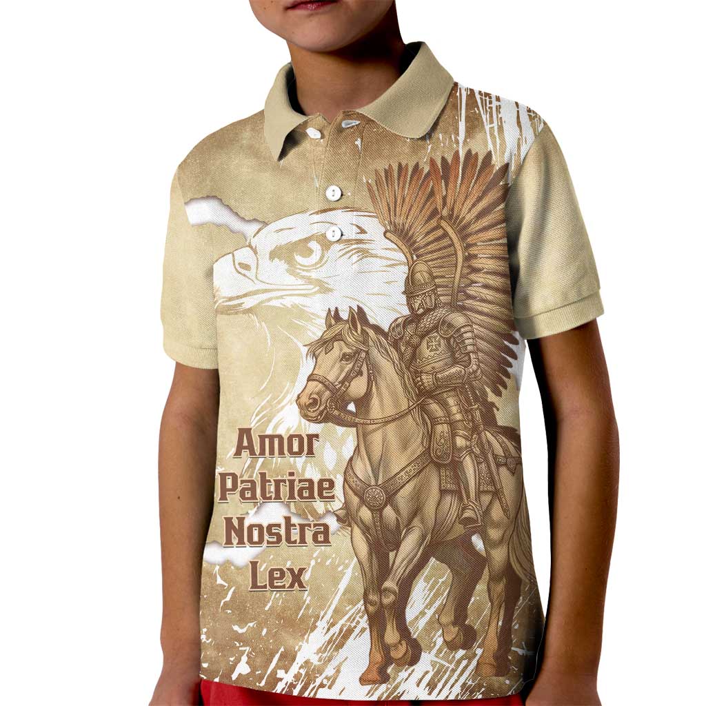 Winged Hussars Poland Kid Polo Shirt Amor Patriae Nostra Lex Polska Eagle