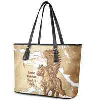 Winged Hussars Poland Leather Tote Bag Amor Patriae Nostra Lex Polska Eagle