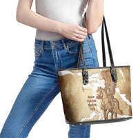 Winged Hussars Poland Leather Tote Bag Amor Patriae Nostra Lex Polska Eagle