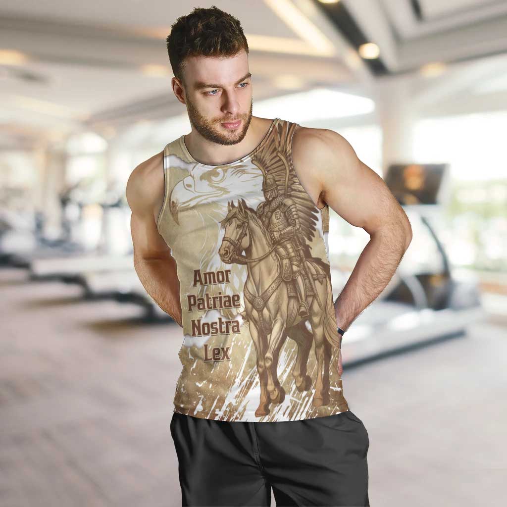 Winged Hussars Poland Men Tank Top Amor Patriae Nostra Lex Polska Eagle