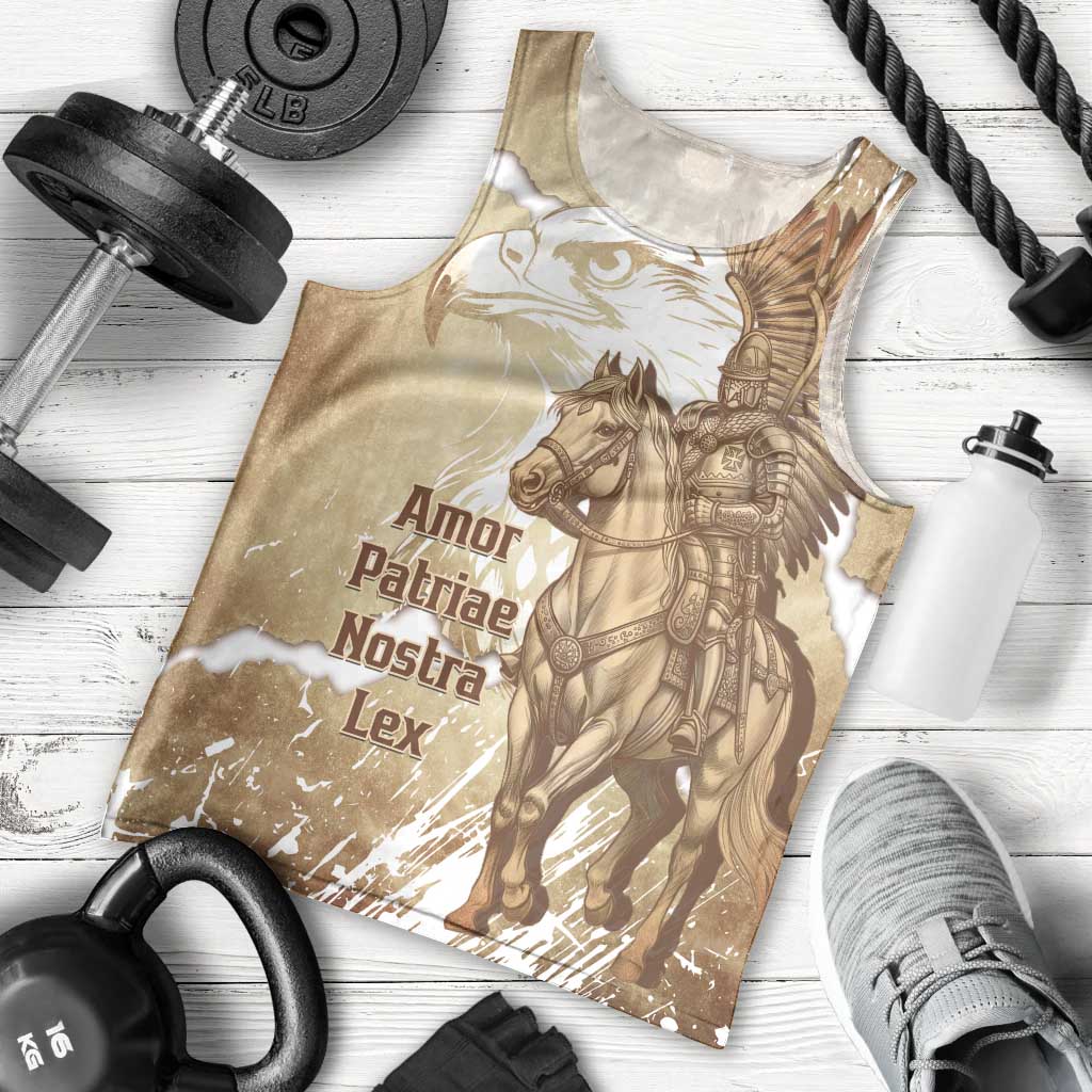Winged Hussars Poland Men Tank Top Amor Patriae Nostra Lex Polska Eagle