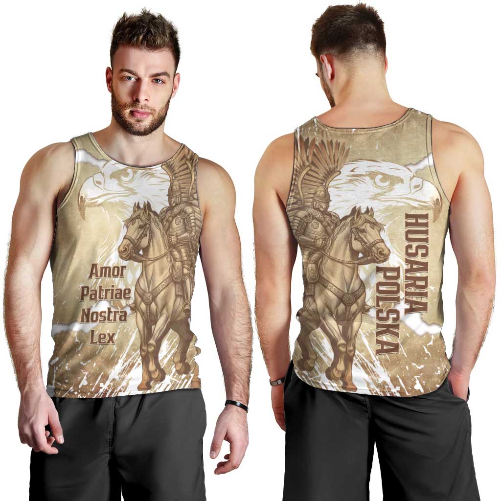 Winged Hussars Poland Men Tank Top Amor Patriae Nostra Lex Polska Eagle