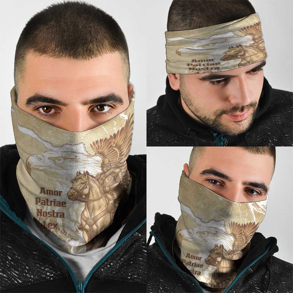 Winged Hussars Poland Neck Gaiter Amor Patriae Nostra Lex Polska Eagle