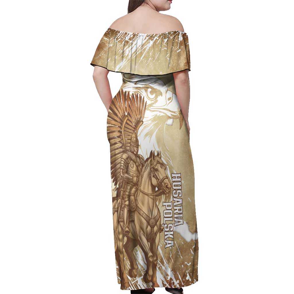 Winged Hussars Poland Off Shoulder Maxi Dress Amor Patriae Nostra Lex Polska Eagle
