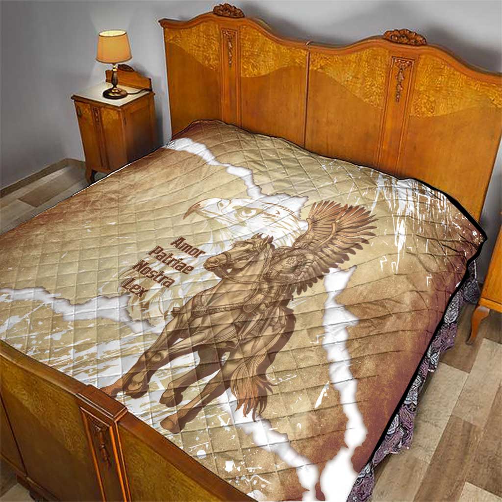 Winged Hussars Poland Quilt Amor Patriae Nostra Lex Polska Eagle