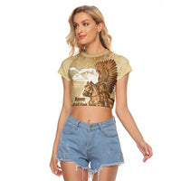 Winged Hussars Poland Raglan Cropped T Shirt Amor Patriae Nostra Lex Polska Eagle