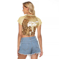 Winged Hussars Poland Raglan Cropped T Shirt Amor Patriae Nostra Lex Polska Eagle