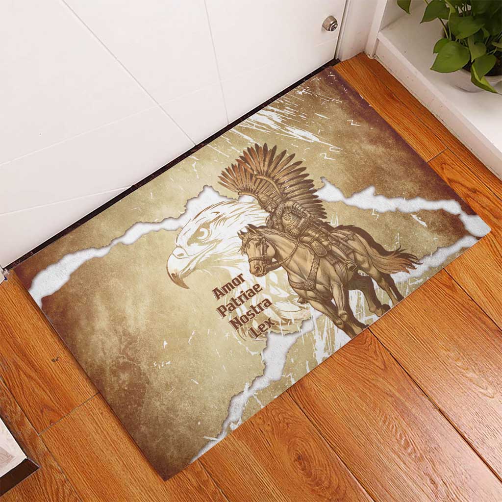 Winged Hussars Poland Rubber Doormat Amor Patriae Nostra Lex Polska Eagle