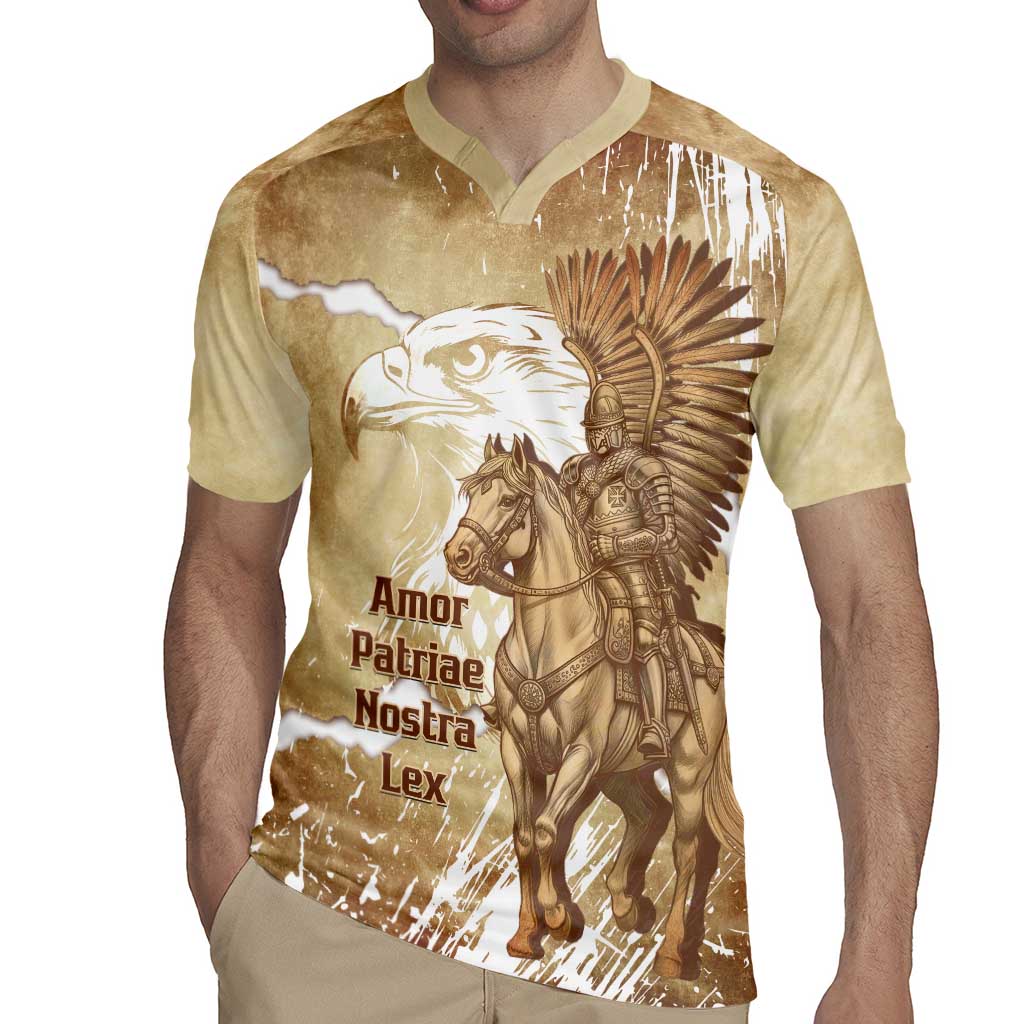 Winged Hussars Poland Rugby Jersey Amor Patriae Nostra Lex Polska Eagle