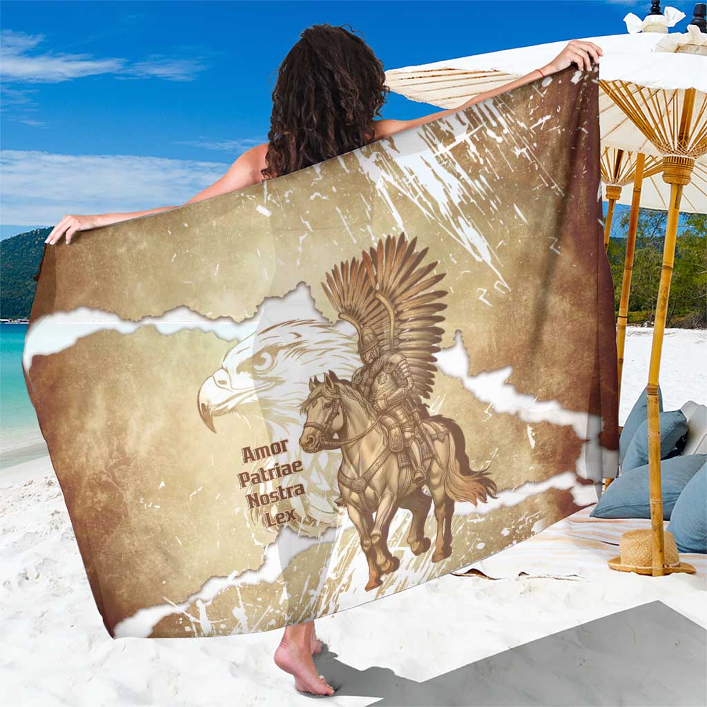 Winged Hussars Poland Sarong Amor Patriae Nostra Lex Polska Eagle