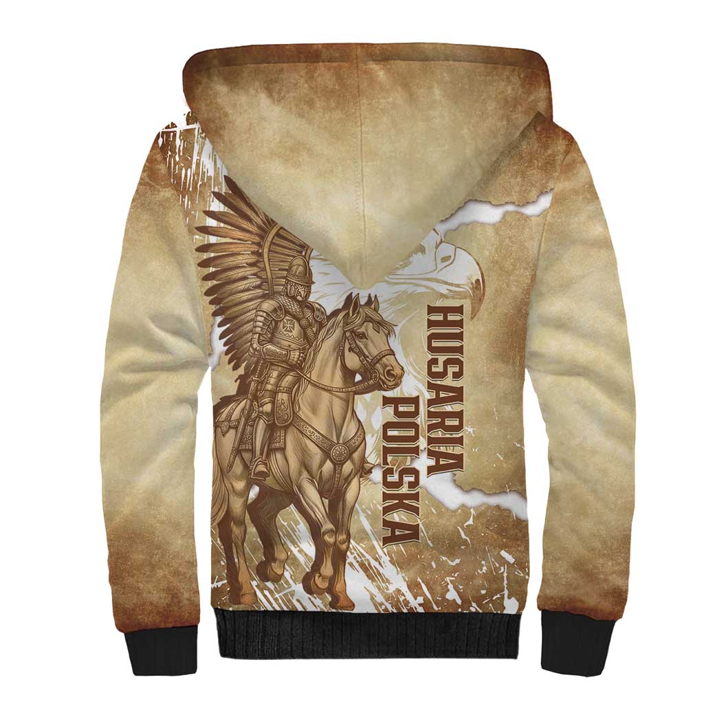 Winged Hussars Poland Sherpa Hoodie Amor Patriae Nostra Lex Polska Eagle