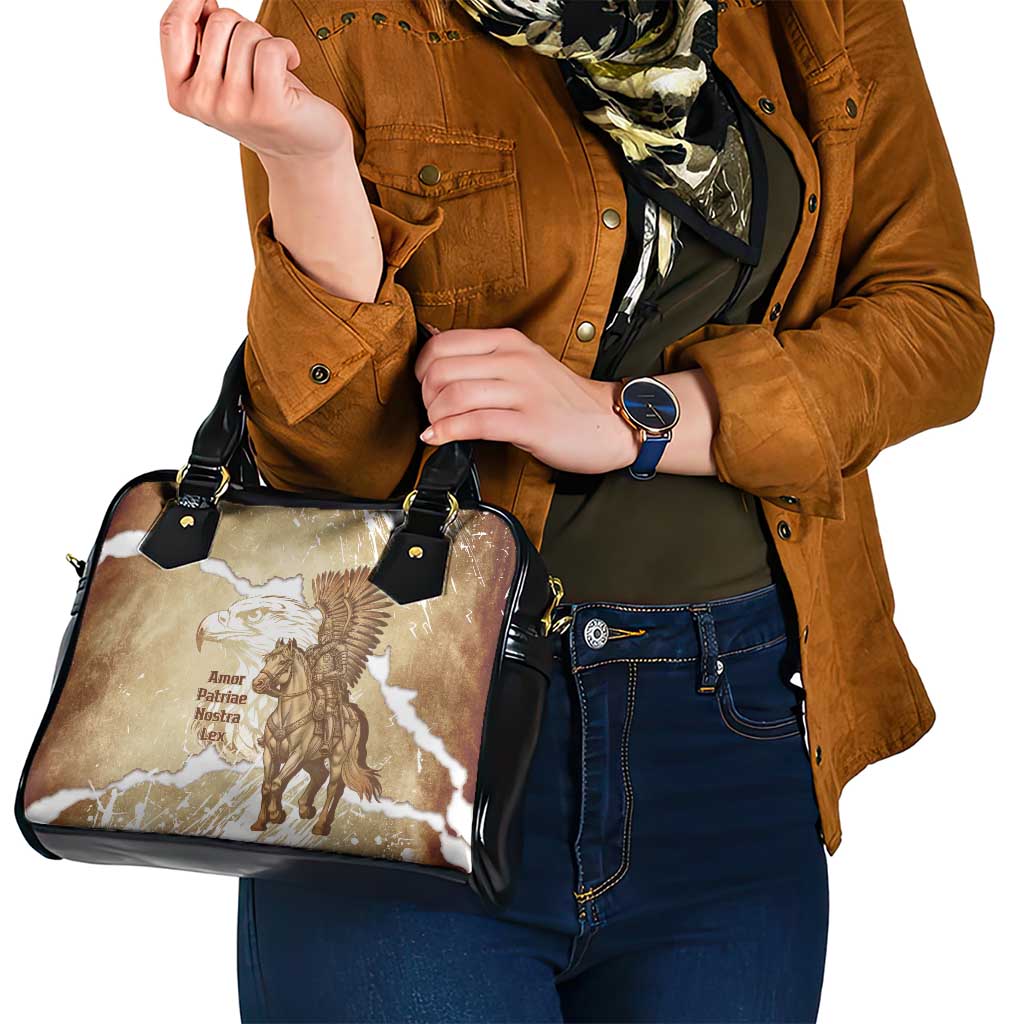 Winged Hussars Poland Shoulder Handbag Amor Patriae Nostra Lex Polska Eagle