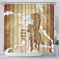 Winged Hussars Poland Shower Curtain Amor Patriae Nostra Lex Polska Eagle
