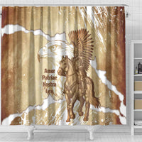 Winged Hussars Poland Shower Curtain Amor Patriae Nostra Lex Polska Eagle