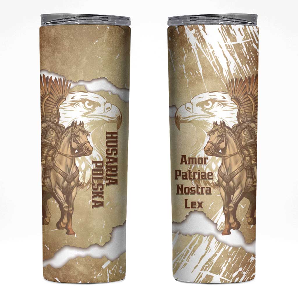 Winged Hussars Poland Skinny Tumbler Amor Patriae Nostra Lex Polska Eagle