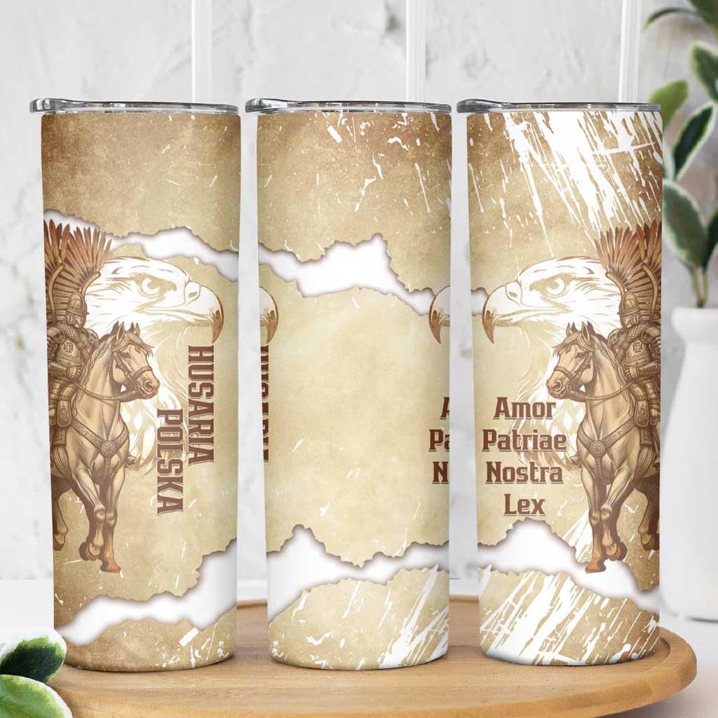 Winged Hussars Poland Skinny Tumbler Amor Patriae Nostra Lex Polska Eagle
