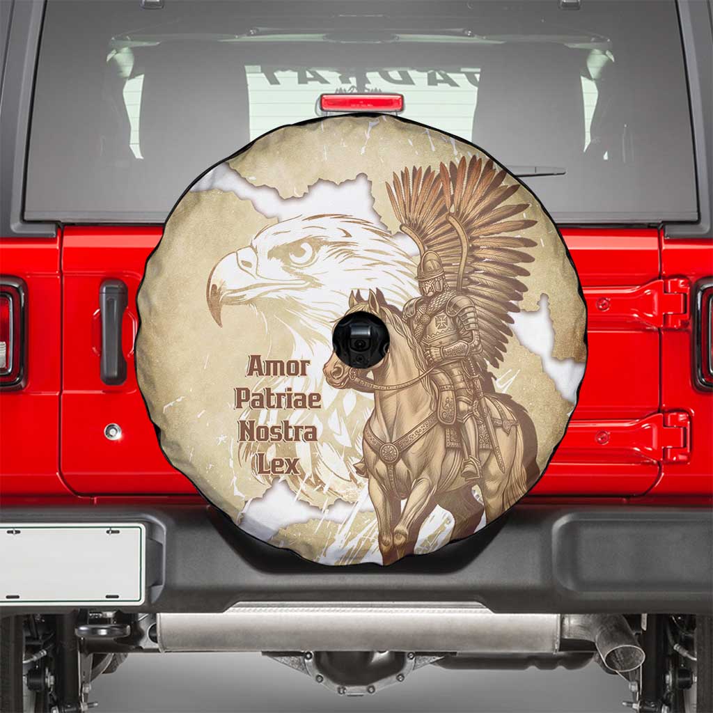 Winged Hussars Poland Spare Tire Cover Amor Patriae Nostra Lex Polska Eagle