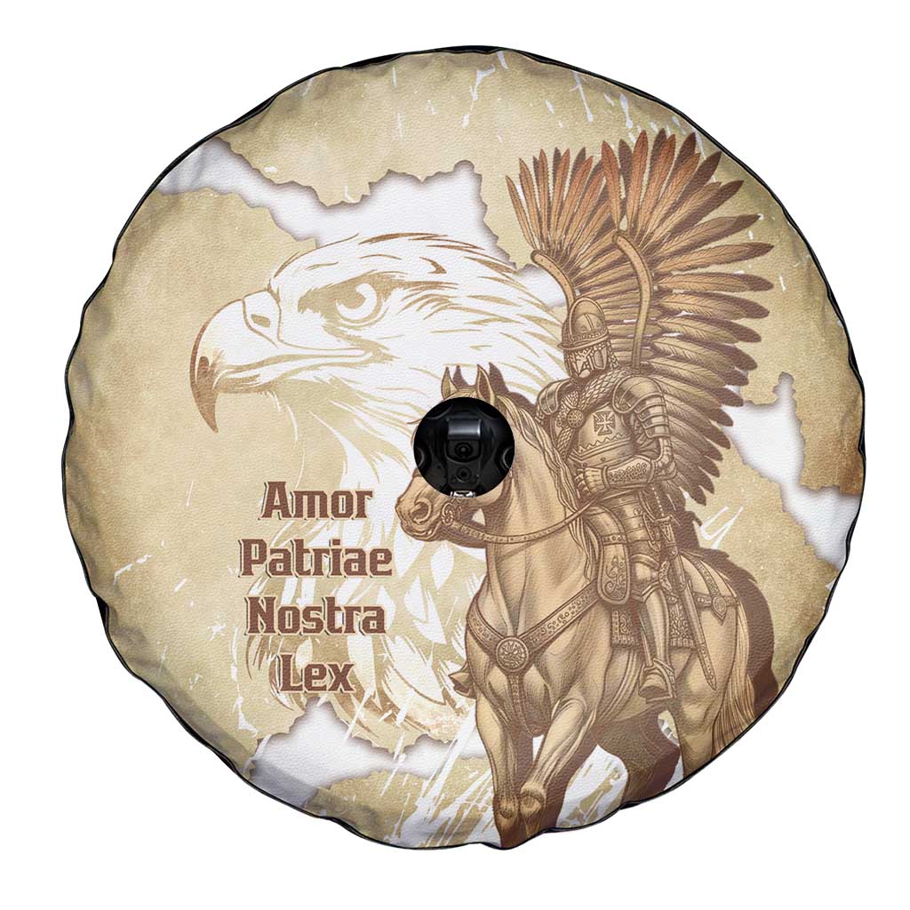 Winged Hussars Poland Spare Tire Cover Amor Patriae Nostra Lex Polska Eagle