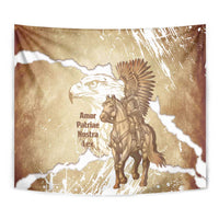 Winged Hussars Poland Tapestry Amor Patriae Nostra Lex Polska Eagle