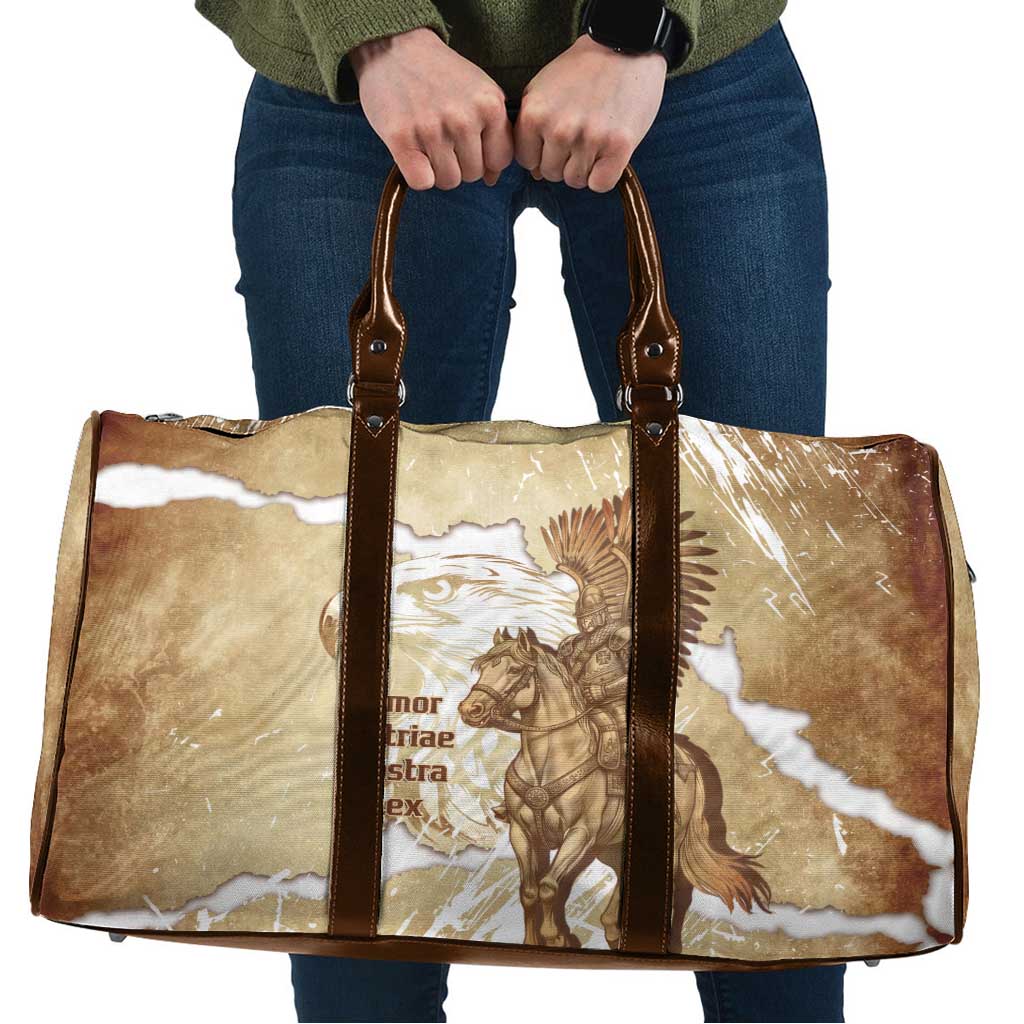 Winged Hussars Poland Travel Bag Amor Patriae Nostra Lex Polska Eagle