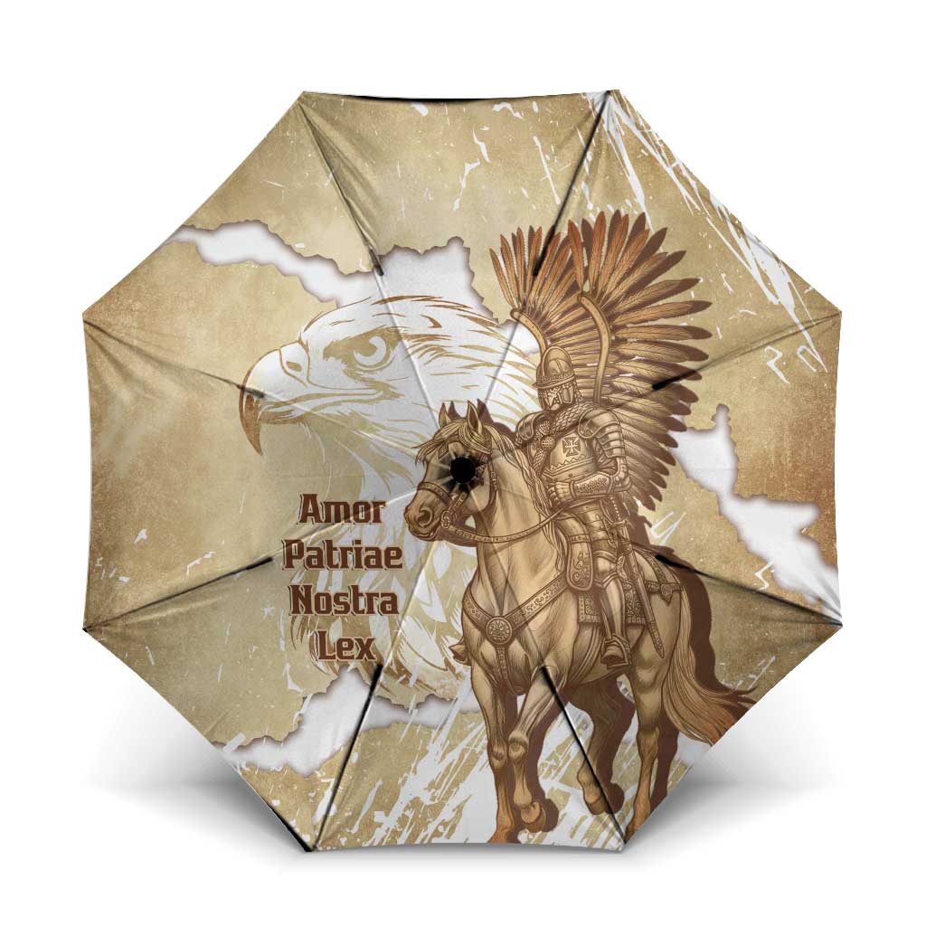 Winged Hussars Poland Umbrella Amor Patriae Nostra Lex Polska Eagle