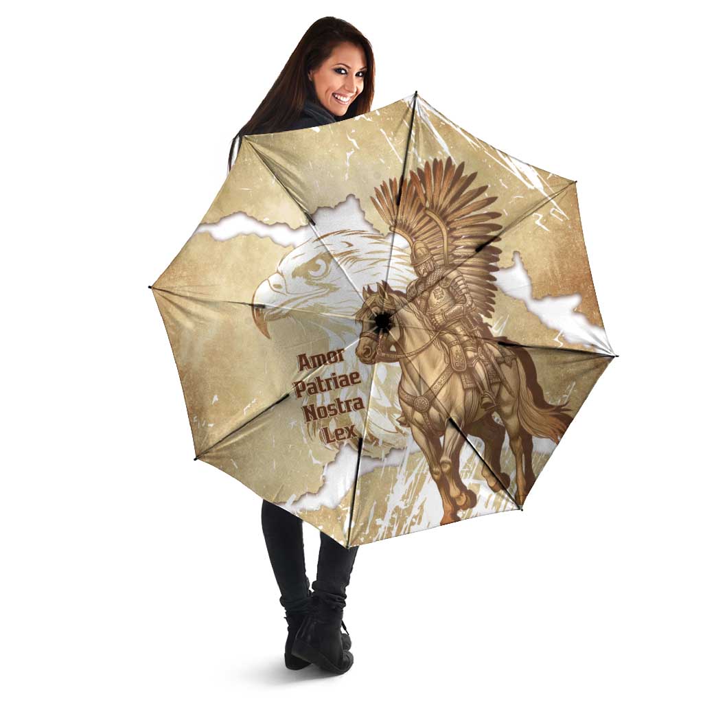 Winged Hussars Poland Umbrella Amor Patriae Nostra Lex Polska Eagle