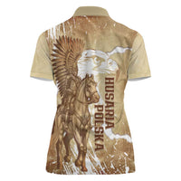 Winged Hussars Poland Women Polo Shirt Amor Patriae Nostra Lex Polska Eagle
