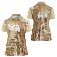 Winged Hussars Poland Women Polo Shirt Amor Patriae Nostra Lex Polska Eagle