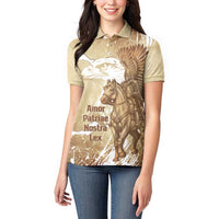 Winged Hussars Poland Women Polo Shirt Amor Patriae Nostra Lex Polska Eagle