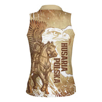 Winged Hussars Poland Women Sleeveless Polo Shirt Amor Patriae Nostra Lex Polska Eagle
