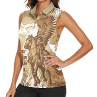 Winged Hussars Poland Women Sleeveless Polo Shirt Amor Patriae Nostra Lex Polska Eagle