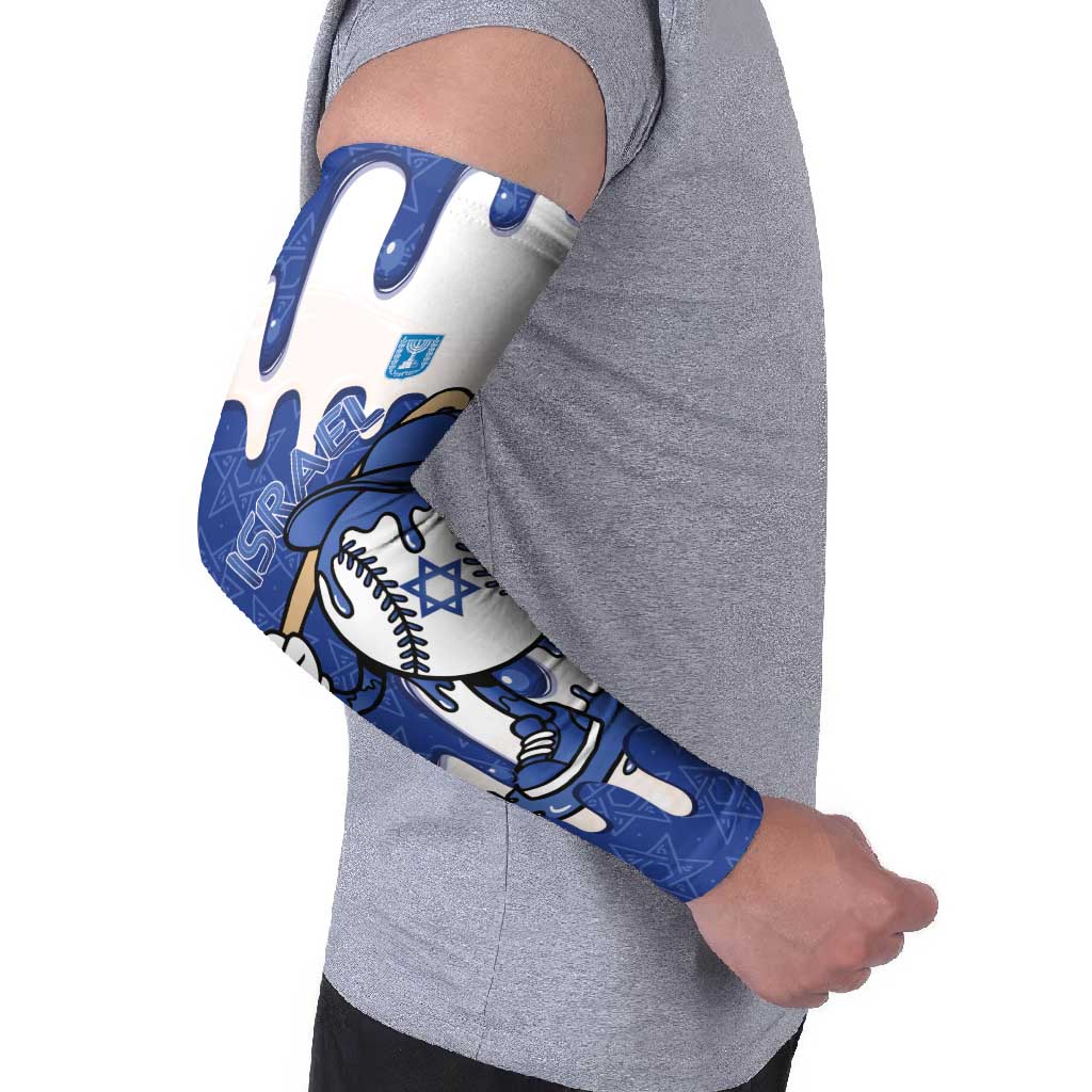 Israel 2026 Baseball Personalised Arm Sleeves Star of David Pattern Drip Style