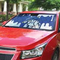 Israel 2026 Baseball Auto Sun Shade Star of David Pattern Drip Style