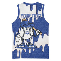 Israel 2026 Baseball Personalised Basketball Jersey Star of David Pattern Drip Style