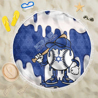 Israel 2026 Baseball Beach Blanket Star of David Pattern Drip Style