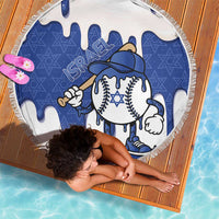 Israel 2026 Baseball Beach Blanket Star of David Pattern Drip Style
