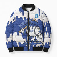 Israel 2026 Baseball Personalised Bomber Puffer Jacket Star of David Pattern Drip Style
