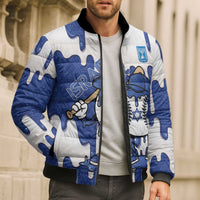 Israel 2026 Baseball Personalised Bomber Puffer Jacket Star of David Pattern Drip Style