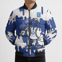 Israel 2026 Baseball Personalised Bomber Puffer Jacket Star of David Pattern Drip Style