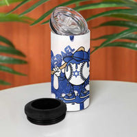 Israel 2026 Baseball Personalised 4 in 1 Can Cooler Tumbler Star of David Pattern Drip Style