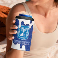 Israel 2026 Baseball Personalised 4 in 1 Can Cooler Tumbler Star of David Pattern Drip Style