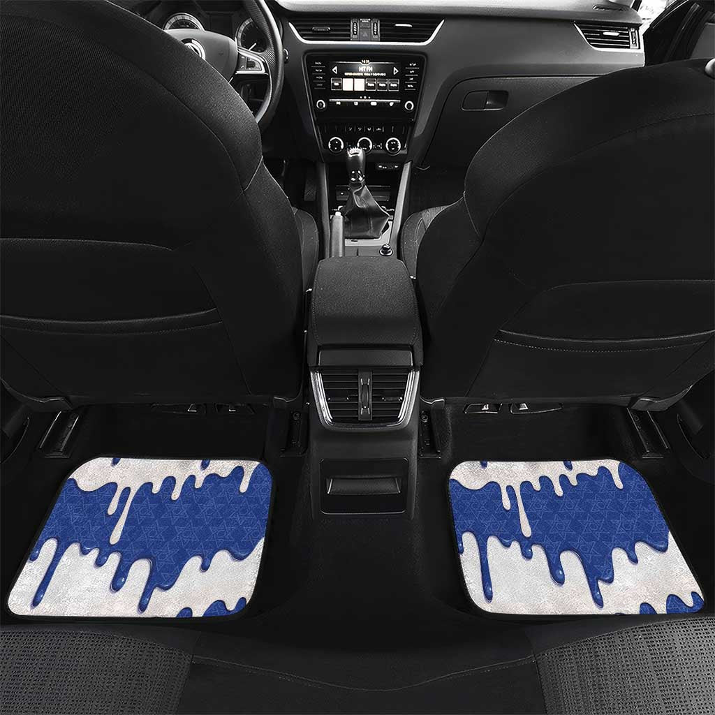 Israel 2026 Baseball Personalised Car Mats Star of David Pattern Drip Style