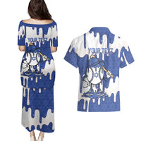 Israel 2026 Baseball Personalised Couples Matching Puletasi and Hawaiian Shirt Star of David Pattern Drip Style