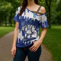 Israel 2026 Baseball Personalised Cross Shoulder Shirt Star of David Pattern Drip Style