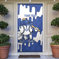 Israel 2026 Baseball Personalised Door Cover Star of David Pattern Drip Style