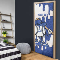 Israel 2026 Baseball Personalised Door Cover Star of David Pattern Drip Style