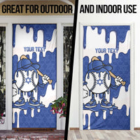 Israel 2026 Baseball Personalised Door Cover Star of David Pattern Drip Style