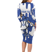Israel 2026 Baseball Personalised Family Matching Long Sleeve Bodycon Dress and Hawaiian Shirt Star of David Pattern Drip Style